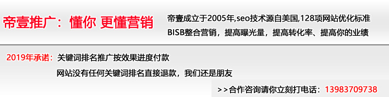 帝壹網絡營銷推廣幫助企業提高業績